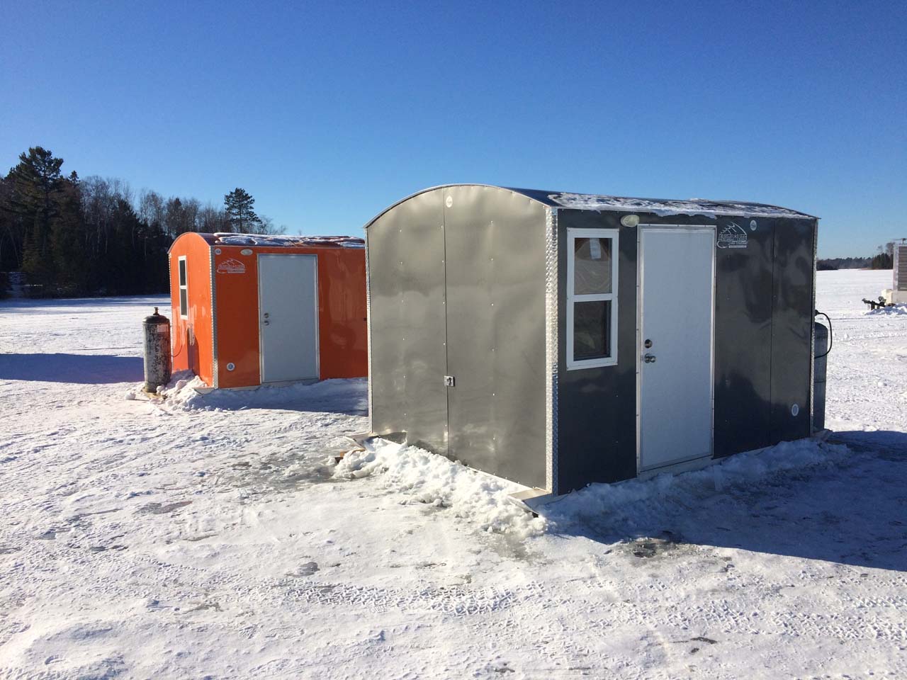 Ice Houses Duluth DocksNLifts Duluth, MN